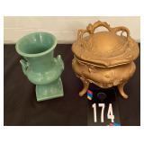 Small Vase & Footed Bowl