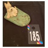 Scotty Dog Cast Iron Ashtray
