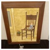 Framed Chair on Porch Picture