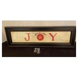 Framed Joy Art Work