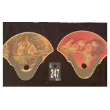 Vintage Gail C. Downing Paper Fans