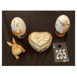 Decorative Eggs & Heart Music Box