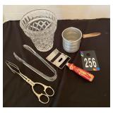 Ice Bucket & Vintage Kitchen Utensils