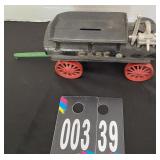 Cast Iron Case Water Wagon 9-1/2"x3-1/2"