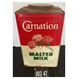 14"x9" Carnation Malted Milk Tin