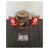 Granger Tobacco & Prince Albert Tins 6"x5"