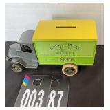 John Deere Truck Bank money Included