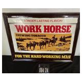 Work Horse Metal Sign 21"x17"