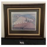 Framed Farm Picture 33"x28-1/2"