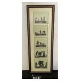 Farm Silhouette Picture 25"x9-1/2"