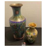 Oriental Vases 14" & 9"
