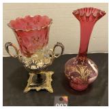 Red Glass Vases