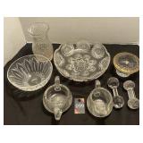 Crystal Sugar, Creamer, Vases & Bowls