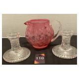 Pitcher & Waterford Candle Stick Holders