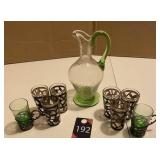 Pitcher & Shot Glasses