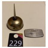 Vintage Oil Can & Money Clip