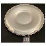 Silver Plated 12" Serving Plate with Names