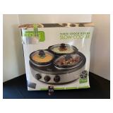 3 Crock Round Slow Cooker