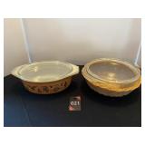 #10 & 023-N Pyrex Baking Dishes