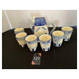 Tea Pot & 6 Cups