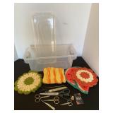 Scissors, Tote & Pot Holders