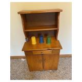 Vintage Wood Play Cabinet