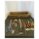 Wood Box of Tools