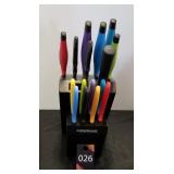 Knife Block & Knives no scissors