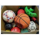 Box of Sports Equipment