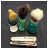 Vintage Shaving Brushes & Cigarette Holder broken