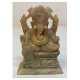Vintage carved soapstone Ganesha elephant Hindu