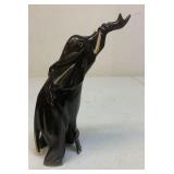 Vintage carved horn elephant