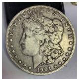 1901 O Morgan silver dollar