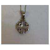 Sterling silver Jerusalem necklace