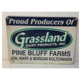 Vintage double sided grassland dairy products