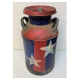 Antique milk can
