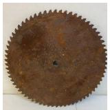 Large antique saw blade 22 inch