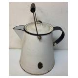 Vintage enamelware coffee pot
