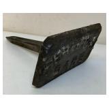 Vintage cast grave marker perpetual care