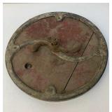 Antique wooden barrel butter churn lid