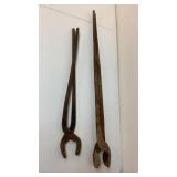 Large antique blacksmith Tongs