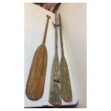 Oars and paddle