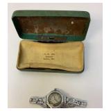 Vintage Benrus wrist watch in Sparta jeweler box
