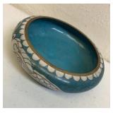 Cloisonné enamel brass bowl with dragon