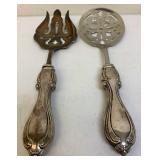 Large vintage sterling silver serving utensils