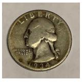 1934 silver quarter