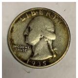 1935 silver quarter