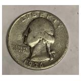 1936 silver quarter