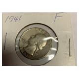 1941 silver quarter