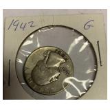 1942 silver quarter